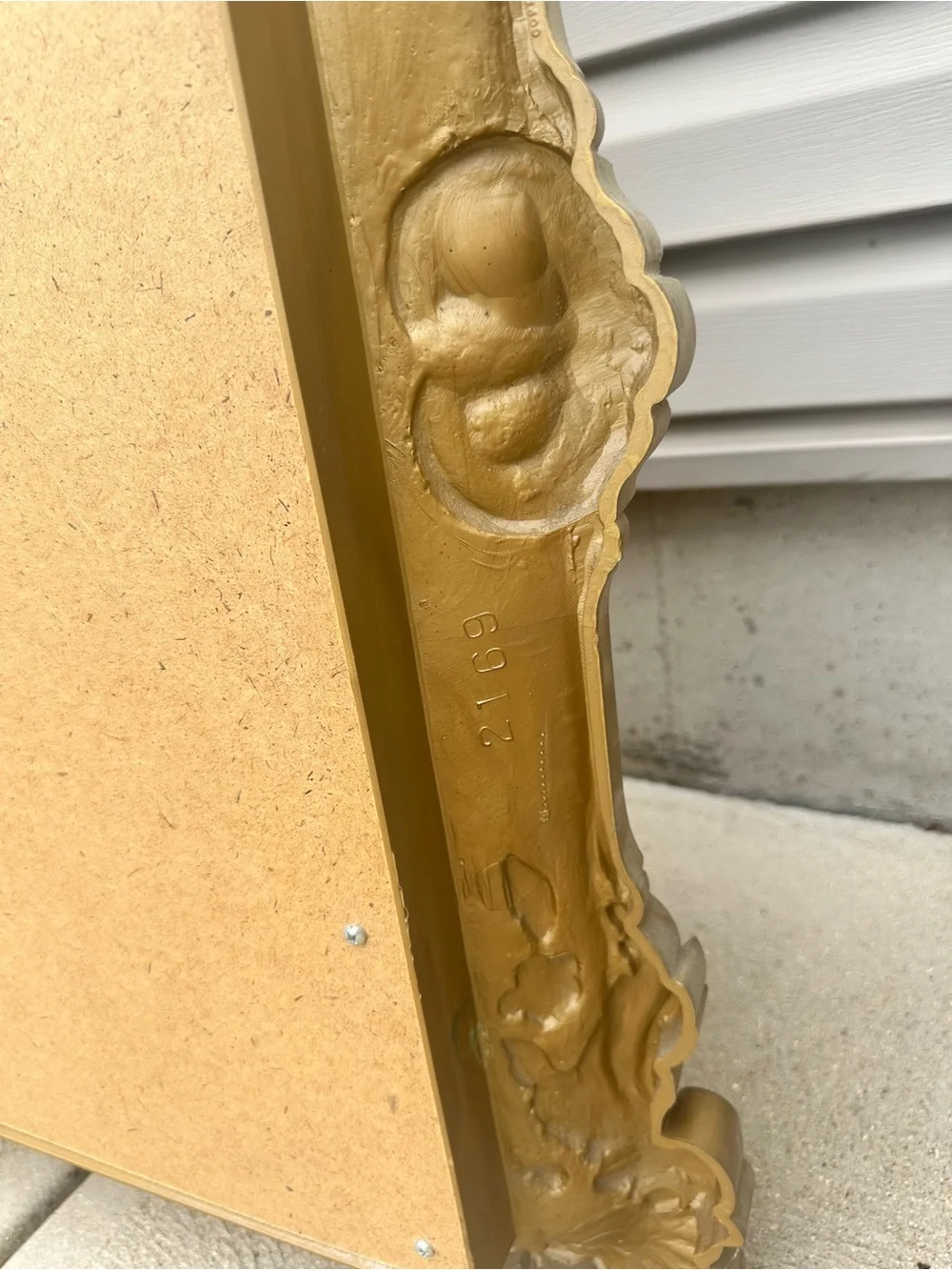 Budweiser Gold Lettering and Gold Etched Clydesdale Mirror